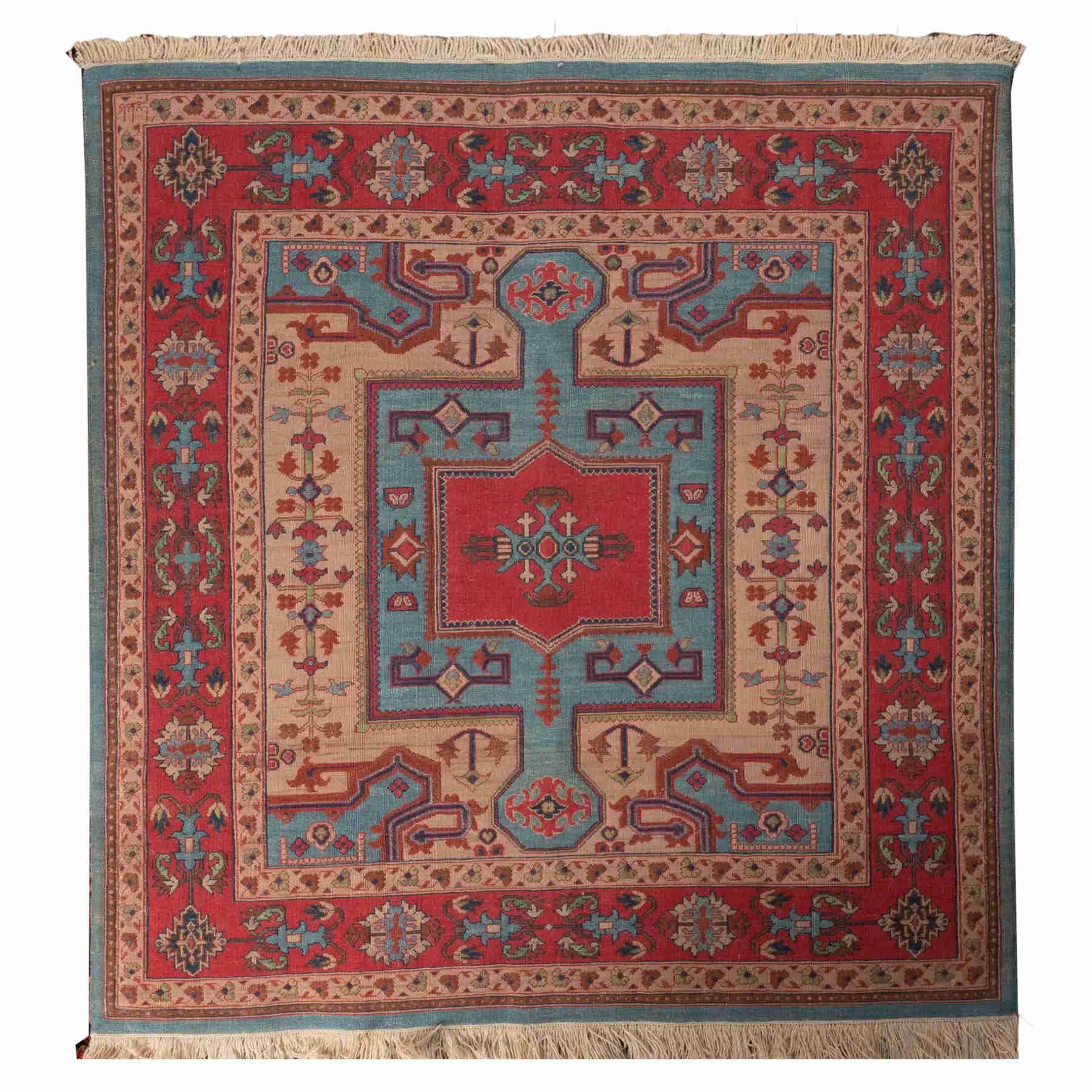 Berkeh Morvaridbaf Persian Kilim Rug 143x148