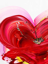 Red Heart Abstract Painting For Interior Design By Nikolaos Schizas in Dubai