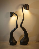 ROSTKI Black Contemporary Floor Lamp Set of 2