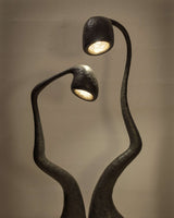 ROSTKI Black Contemporary Floor Lamp Set of 2