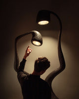 ROSTKI Black Contemporary Floor Lamp Set of 2