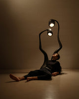 ROSTKI Black Contemporary Floor Lamp Set of 2