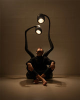 ROSTKI Black Contemporary Floor Lamp Set of 2