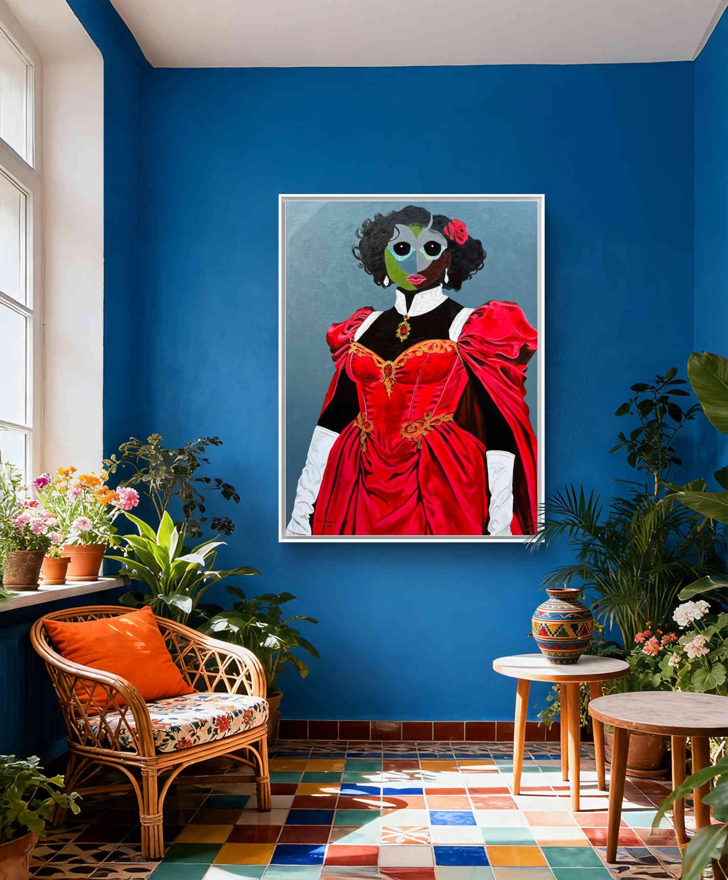 Mixed Media Painting - African Art By Samuel Kayode Toba in Dubai