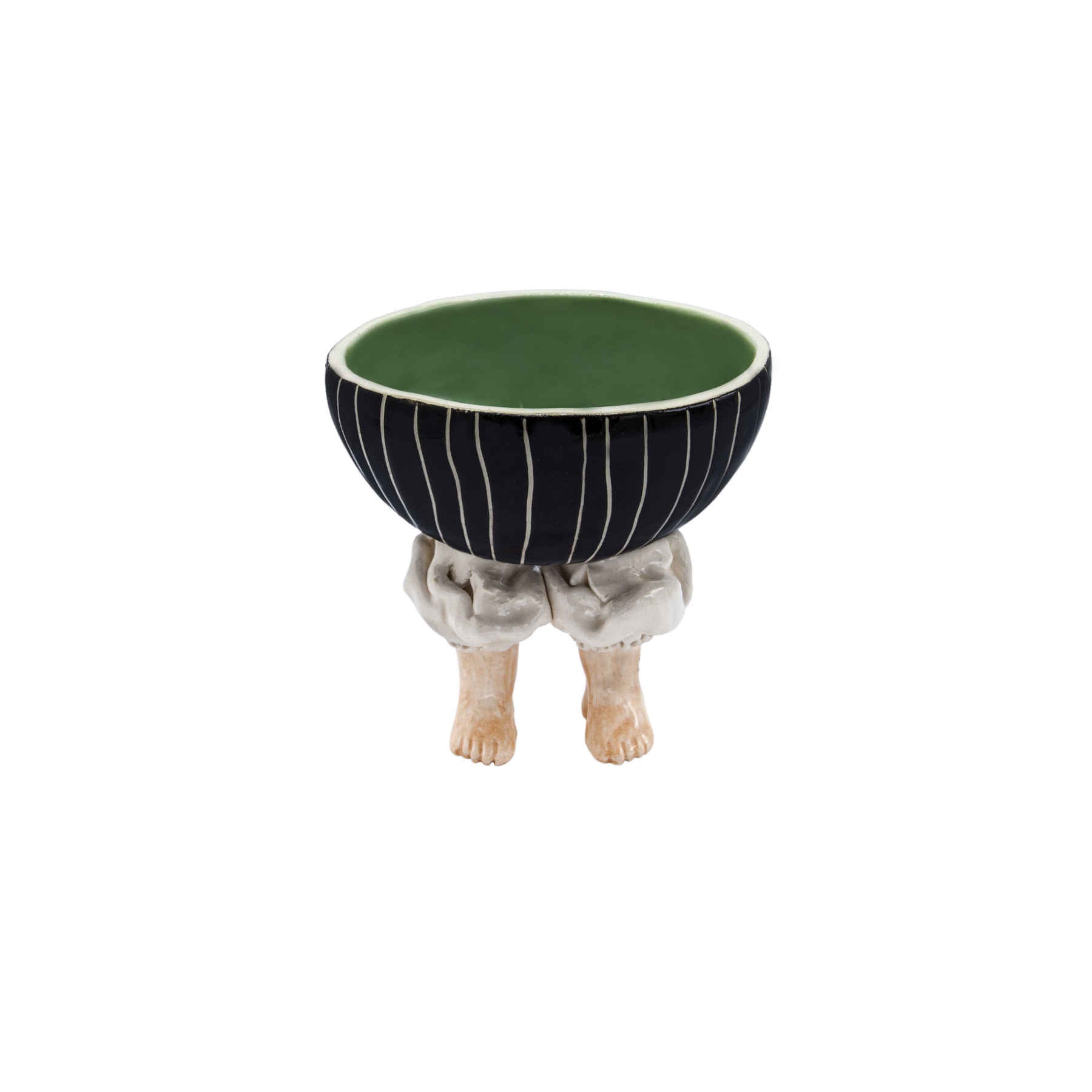 Artistic Ceramic Bowl on Feet