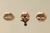 Kiss Series Bronze Sculpture, Modern Lips Decorative Artworks By Sara Rahanjam