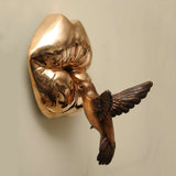 Kiss Series & Bird Bronze Sculpture, Modern Decorative Artworks By Sara Rahanjam