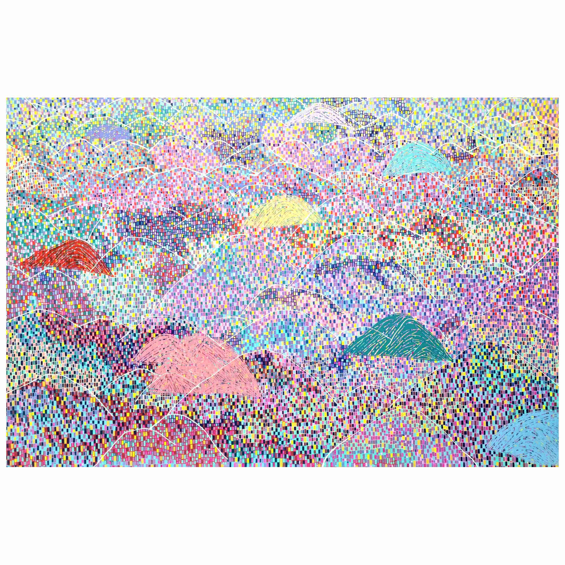 Colorful Landscape Acrylic Painting By Hanji Park in Dubai