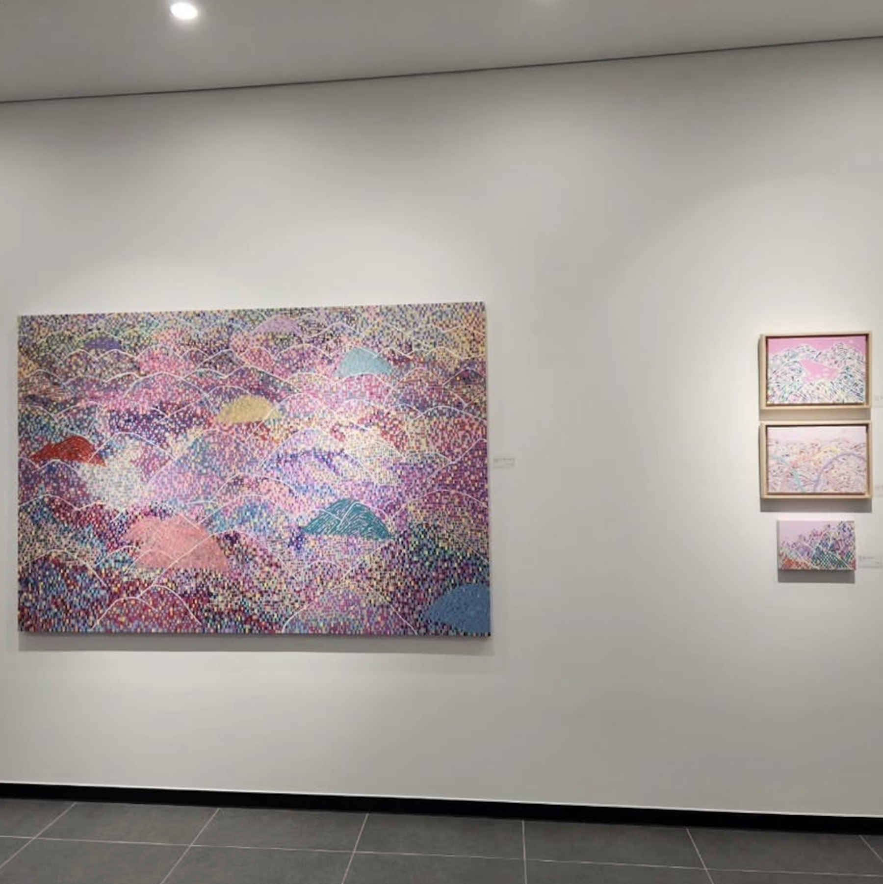 Colorful Mountains Acrylic Painting By Hanji Park in Dubai