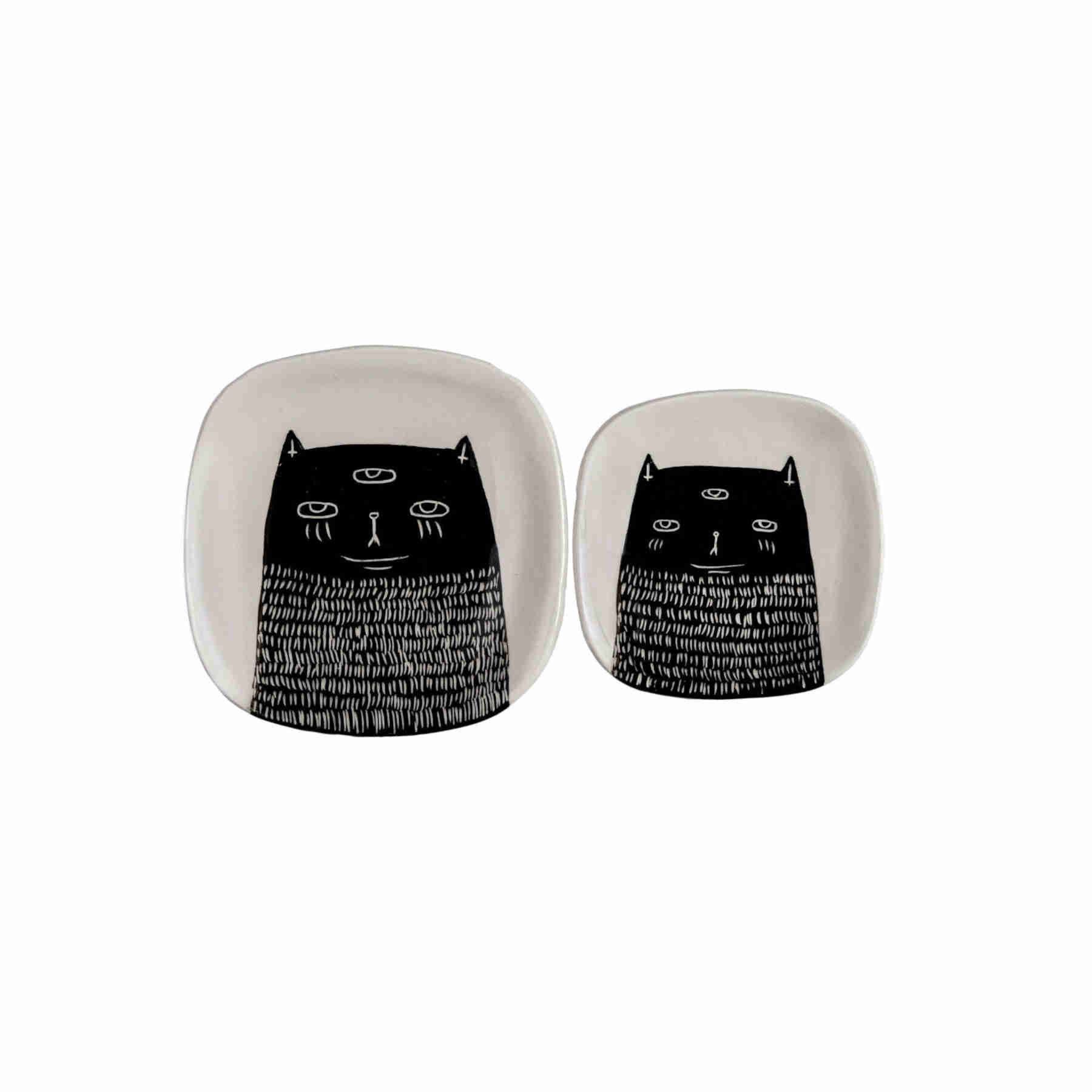 Cat Ceramic Plate Set For Kids