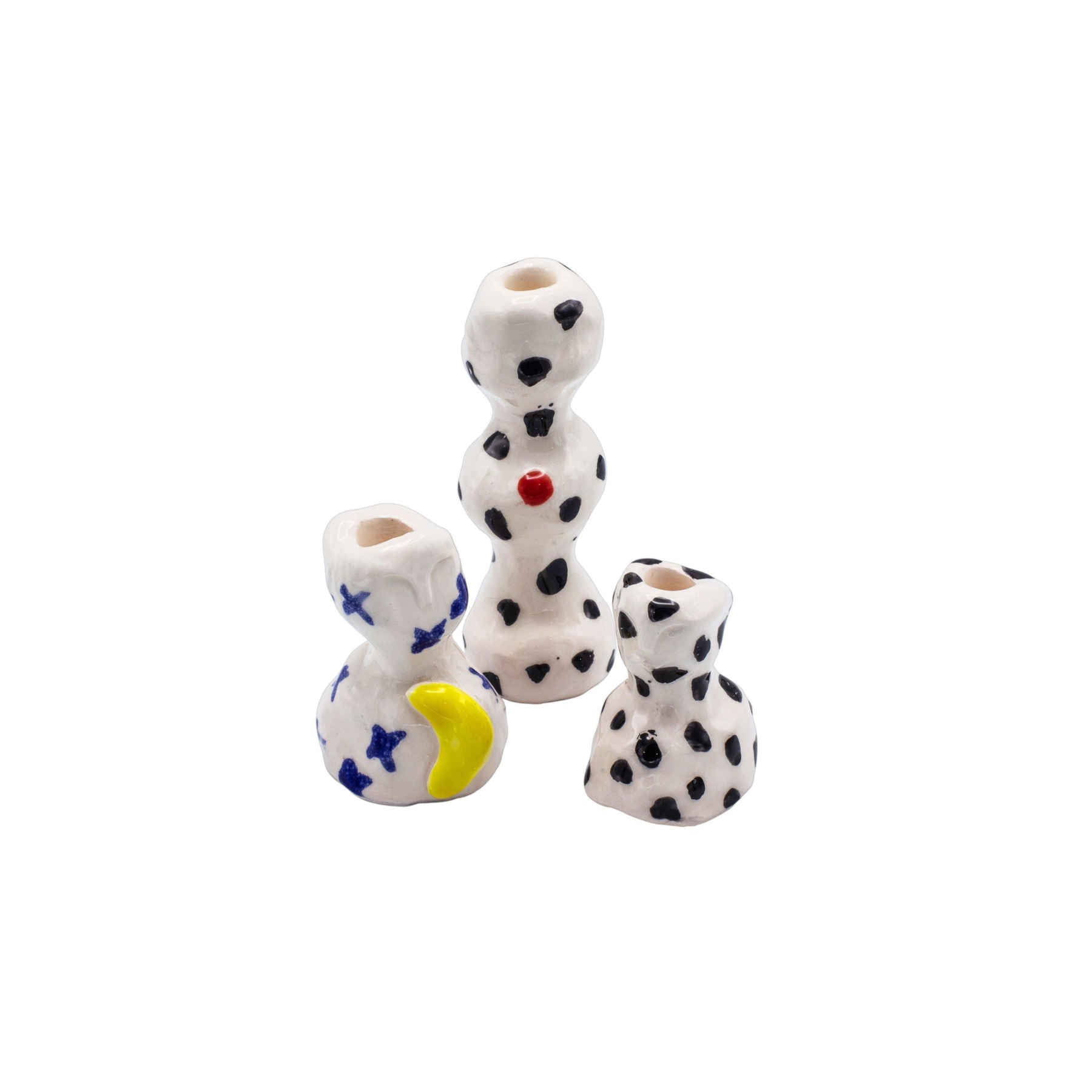 Triplets Ceramic Incense Holder Set