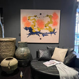 Cherry Tree Minimal Oil on Canvas Painting Dubai