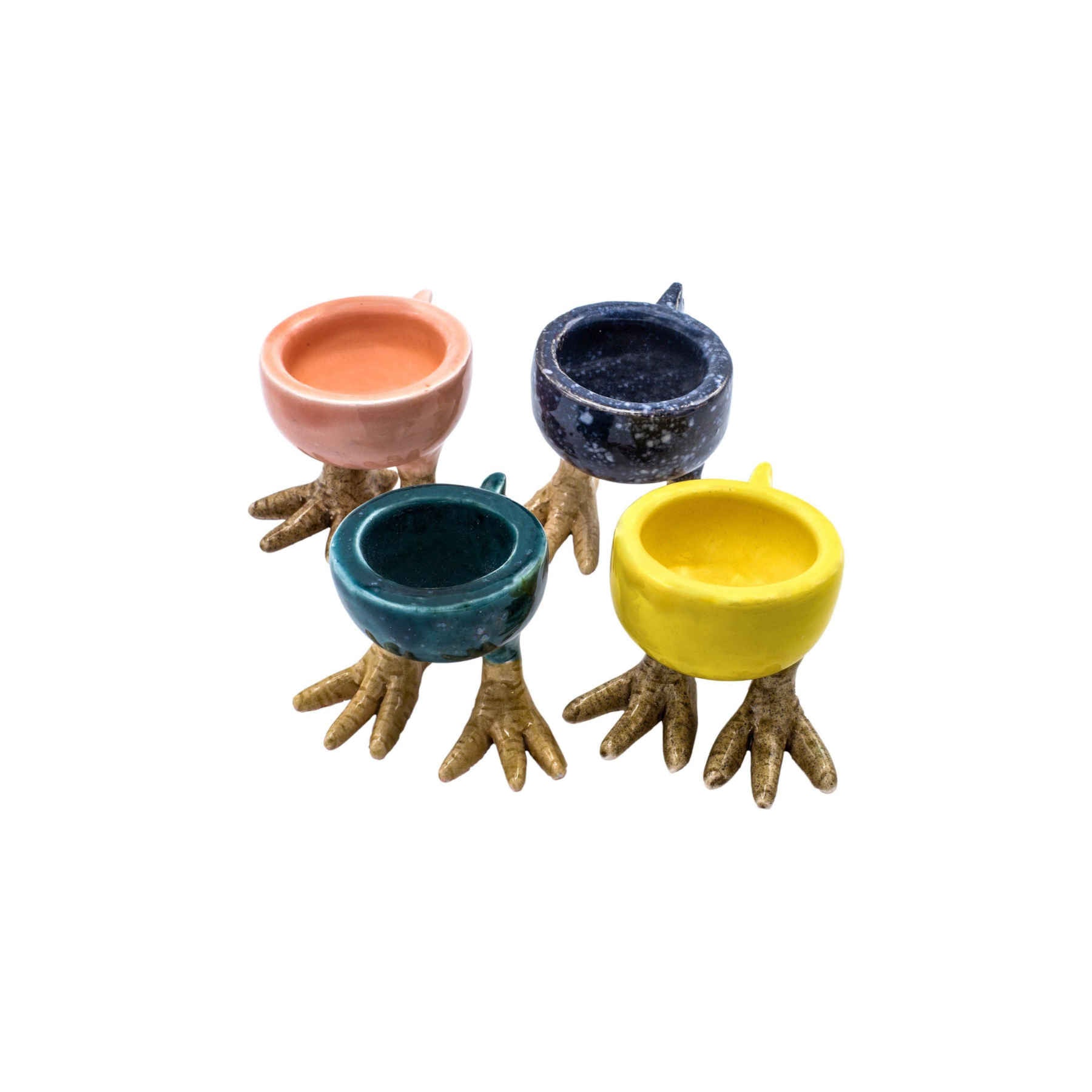 Artistic Ceramic Egg Cup Set
