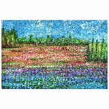 The Colorful Field Acrylic Painting By Rawia Zantout