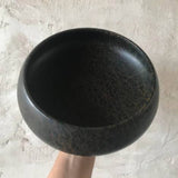 Curved Natural Stone Bowl - Black Stone Tableware & Dining Stoneware