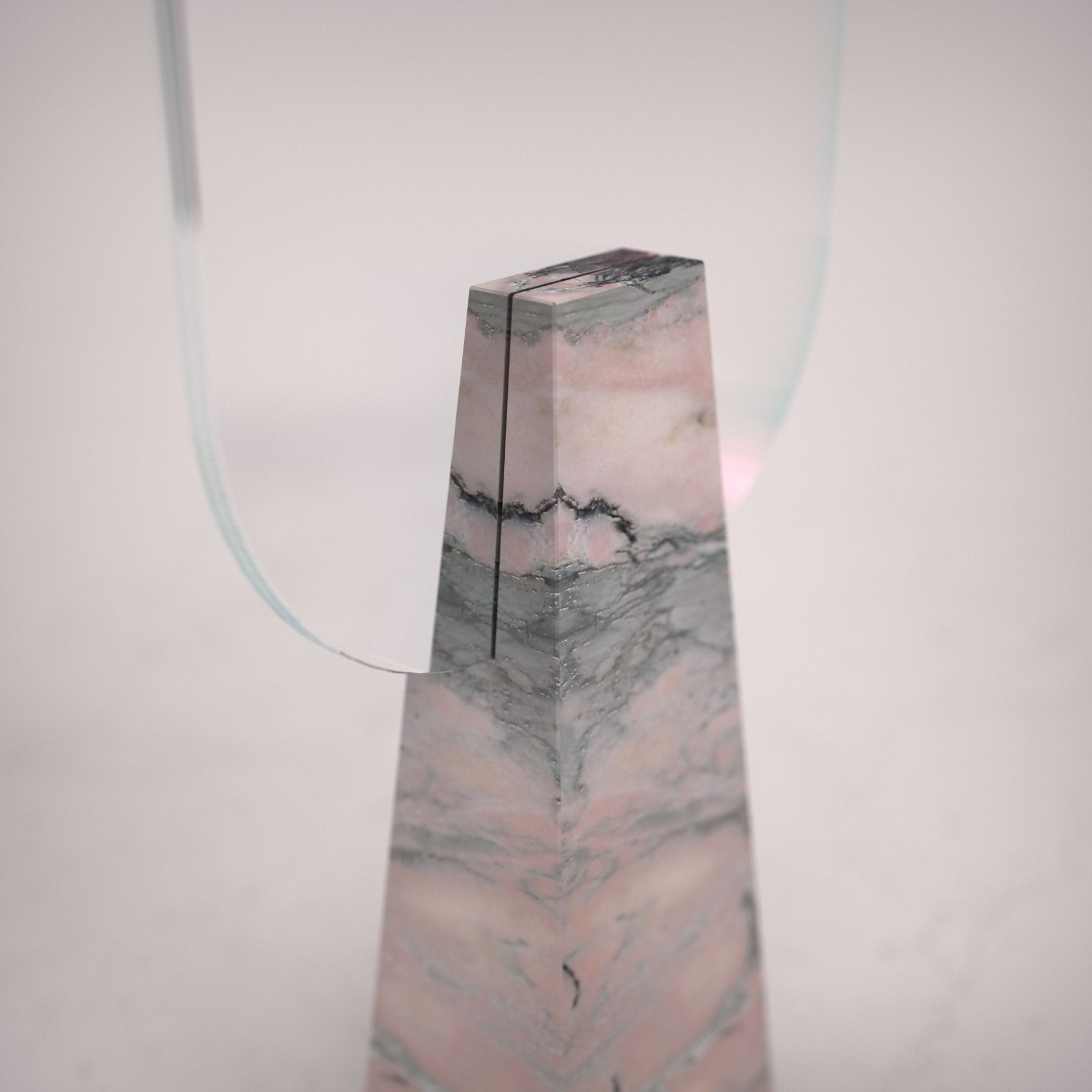Portuguese Pink Marble Mirror - Italian Designer Furniture & Decor in Dubai
