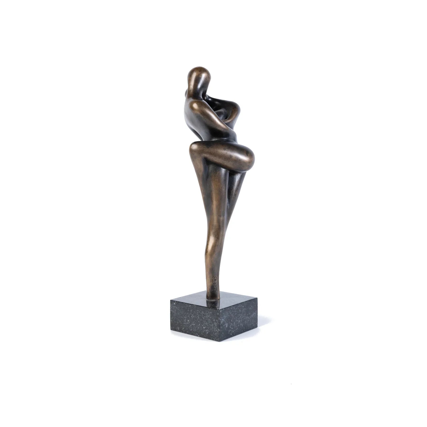 DIE LIEBENDEN I 1993 Bronze Sculpture - Romantic Figures By Cordula Dobes
