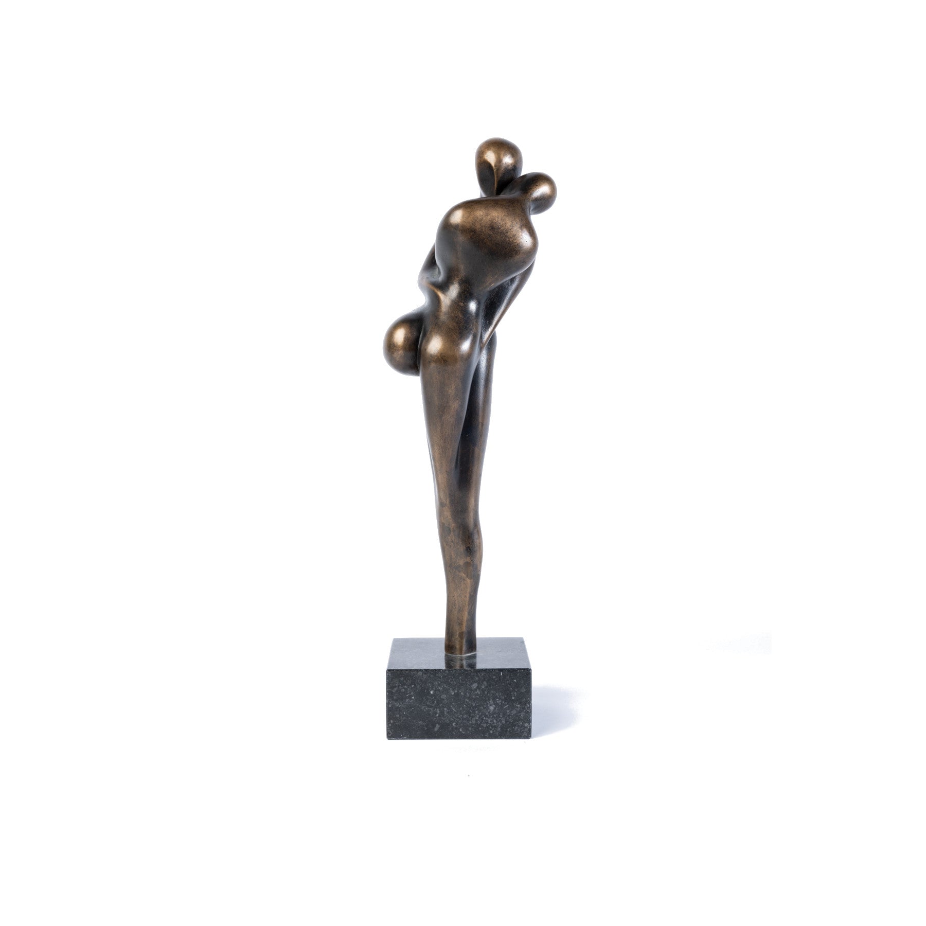 DIE LIEBENDEN I 1993 Bronze Sculpture - Romantic Figures By Cordula Dobes