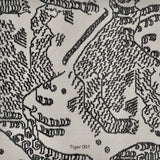 Black and White Dedar Edition Tiger Print Fabric