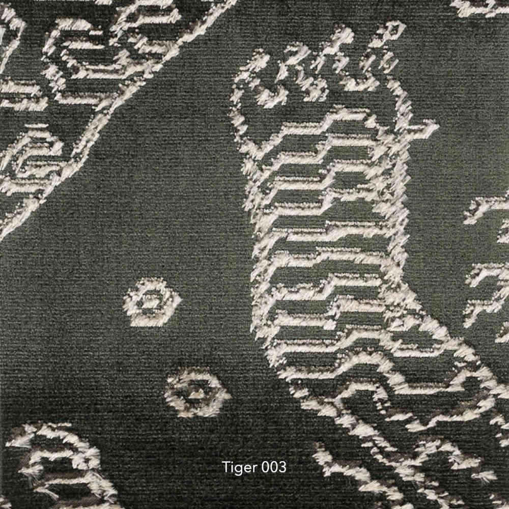 Gray Dedar Edition Tiger Print Fabric