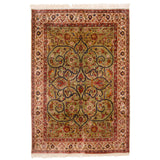 Delestan Heriz Persian Carpet Silk 116x154 - Authentic Vintage Rugs & Kilims in Dubai