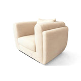 Desafío Beige Boucle Club Chair, Bold Contemporary Furniture Designs