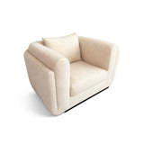 Desafío Beige Boucle Club Chair, Bold Contemporary Furniture Designs