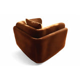 Desafío Brown Velvet Club Chair, Bold Contemporary Furniture Designs