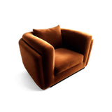 Desafío Brown Velvet Club Chair, Bold Contemporary Furniture Designs
