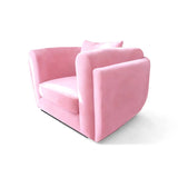 Desafío Pink Velvet Club Chair, Bold Contemporary Furniture Designs