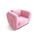 Desafío Pink Velvet Club Chair, Bold Contemporary Furniture Designs