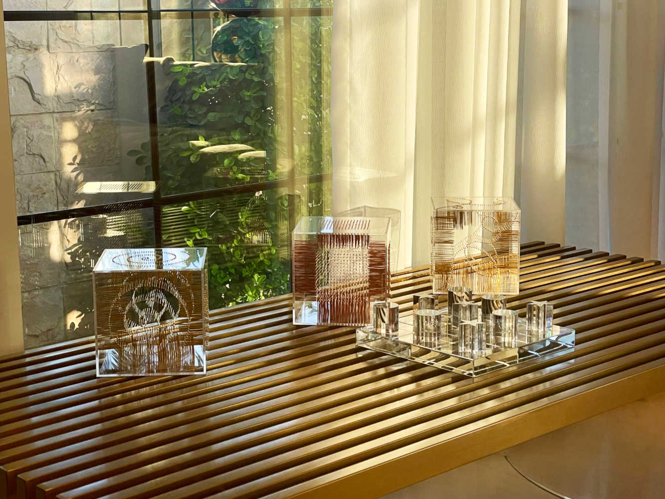 Memory Mixed Media Cubic Pins Sculpture by Diana Beltran