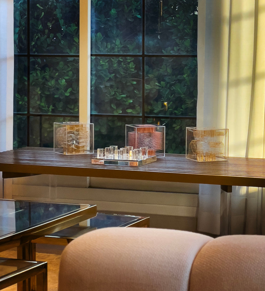 Memory Mixed Media Cubic Pins Sculpture by Diana Beltran