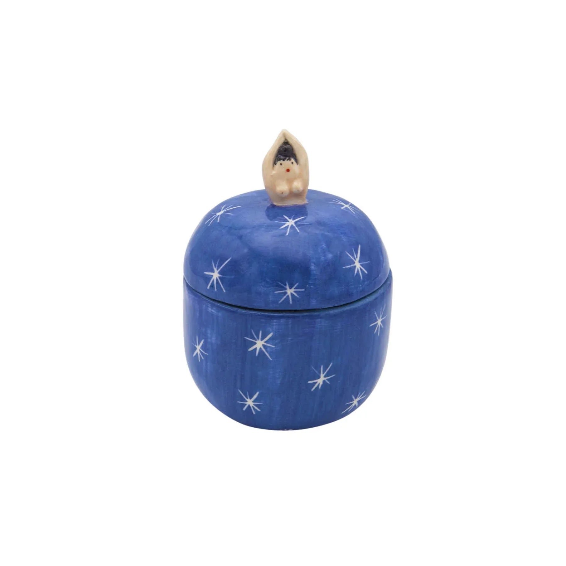 Artistic Ceramic Jar With Stars