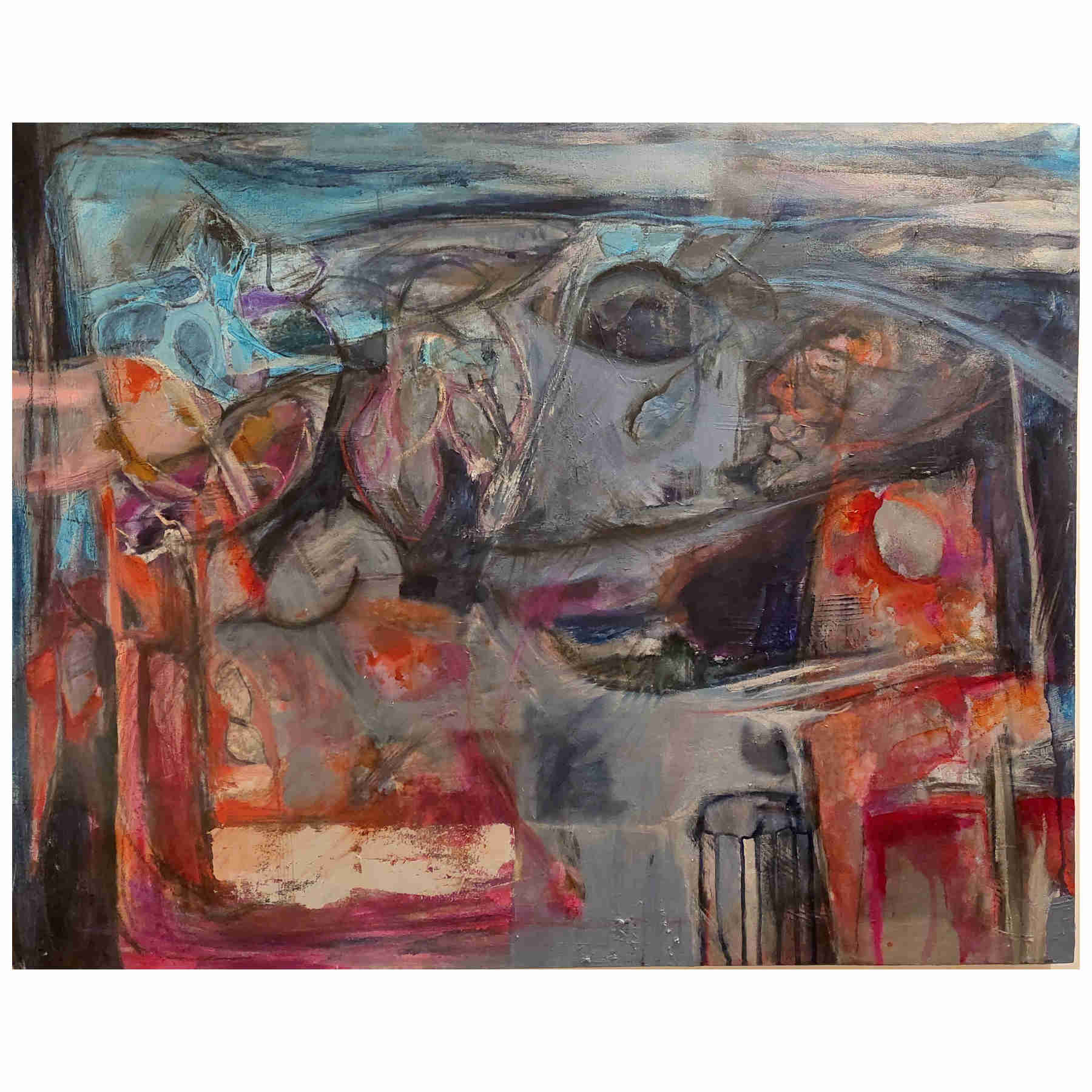 Contemporary Abstract Acrylic Painting By Elahm Ghorbanishad