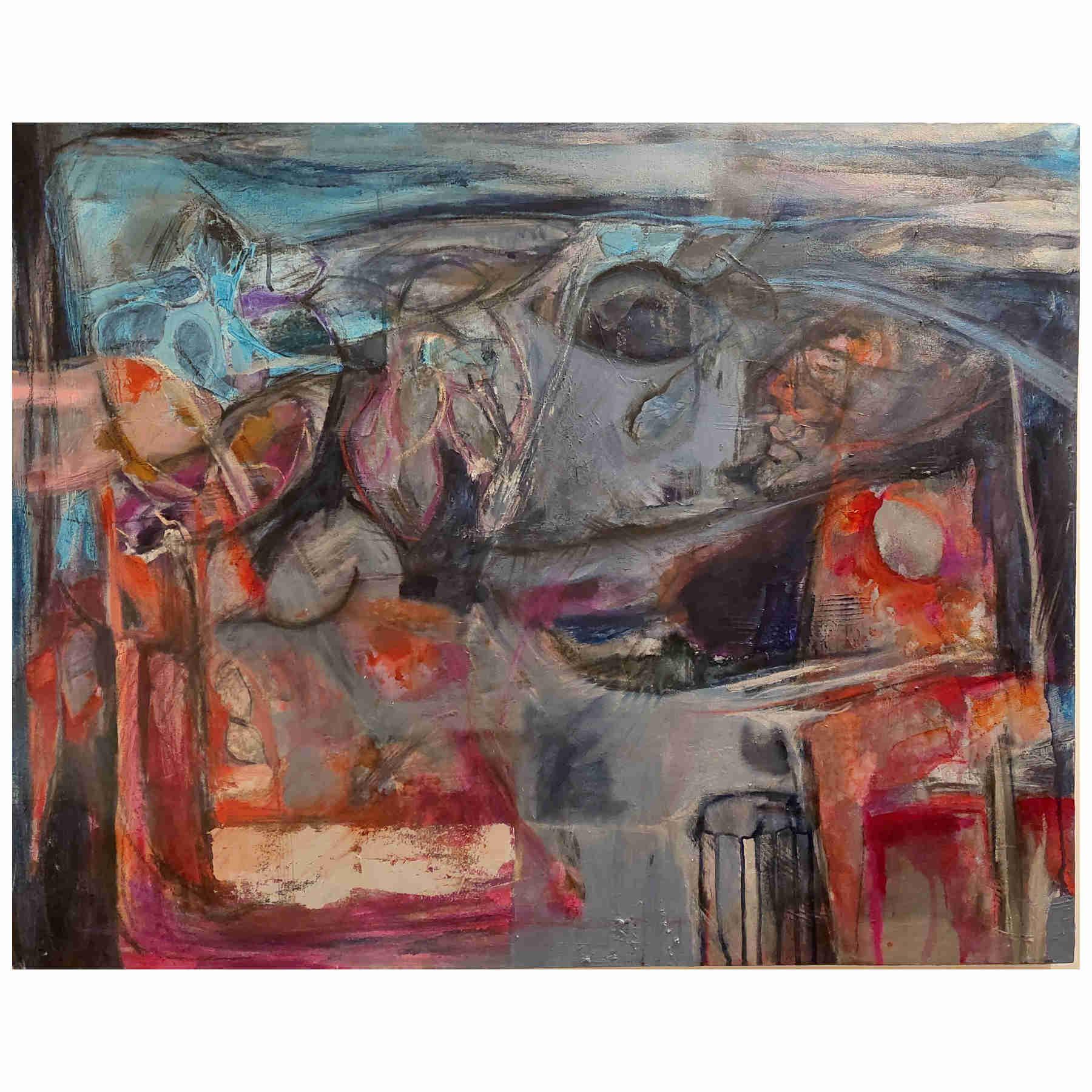 Contemporary Abstract Acrylic Painting By Elahm Ghorbanishad