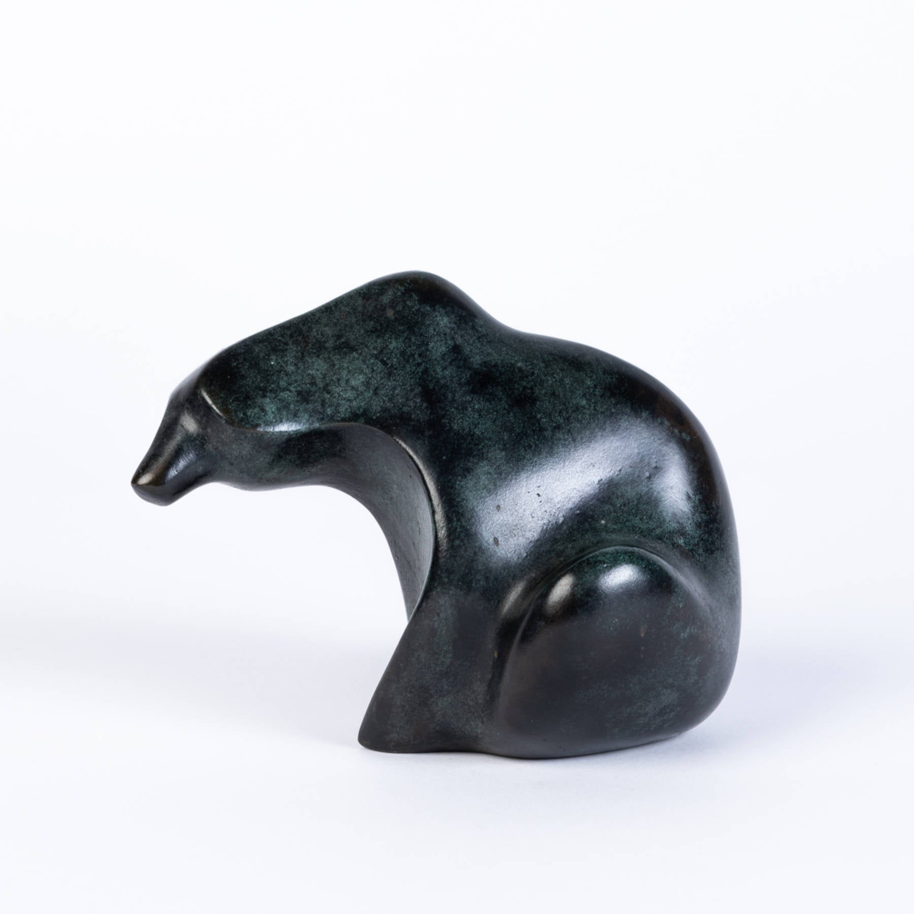 EISBÄR Bronze Sculpture - Contemporary Polar Bear Figures By Cordula Dobes