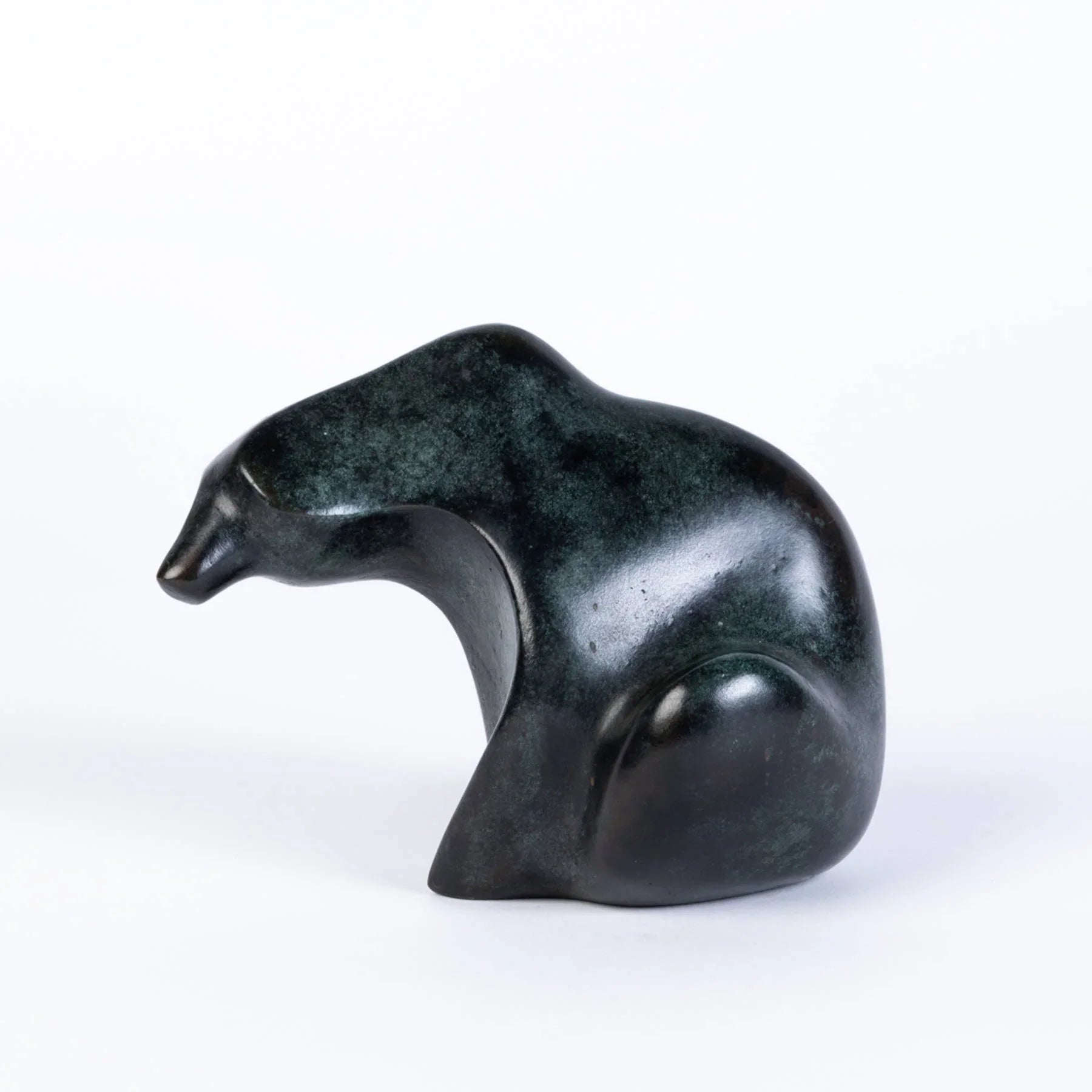 EISBÄR Bronze Sculpture - Contemporary Polar Bear Figures By Cordula Dobes