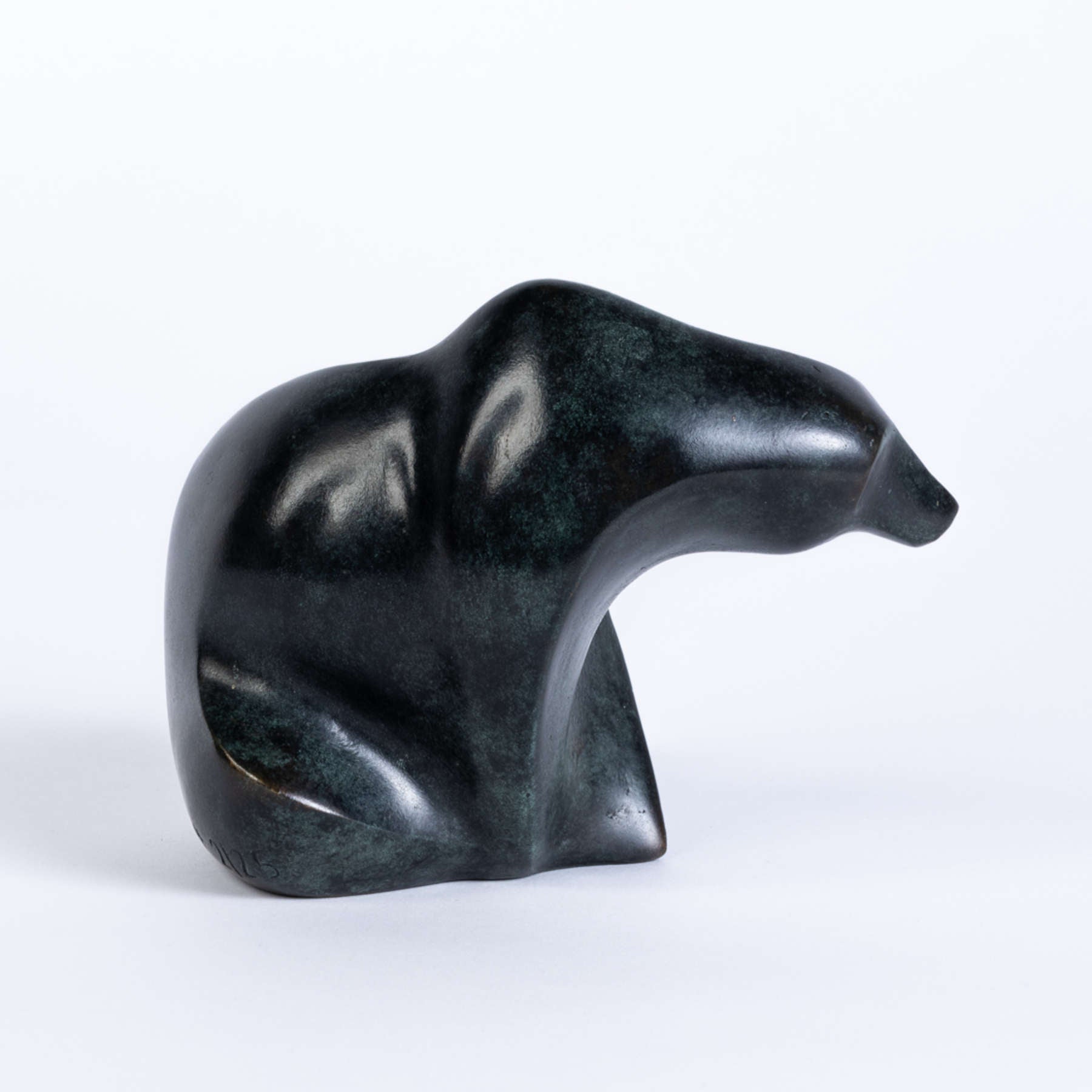 EISBÄR Bronze Sculpture - Contemporary Polar Bear Figures By Cordula Dobes