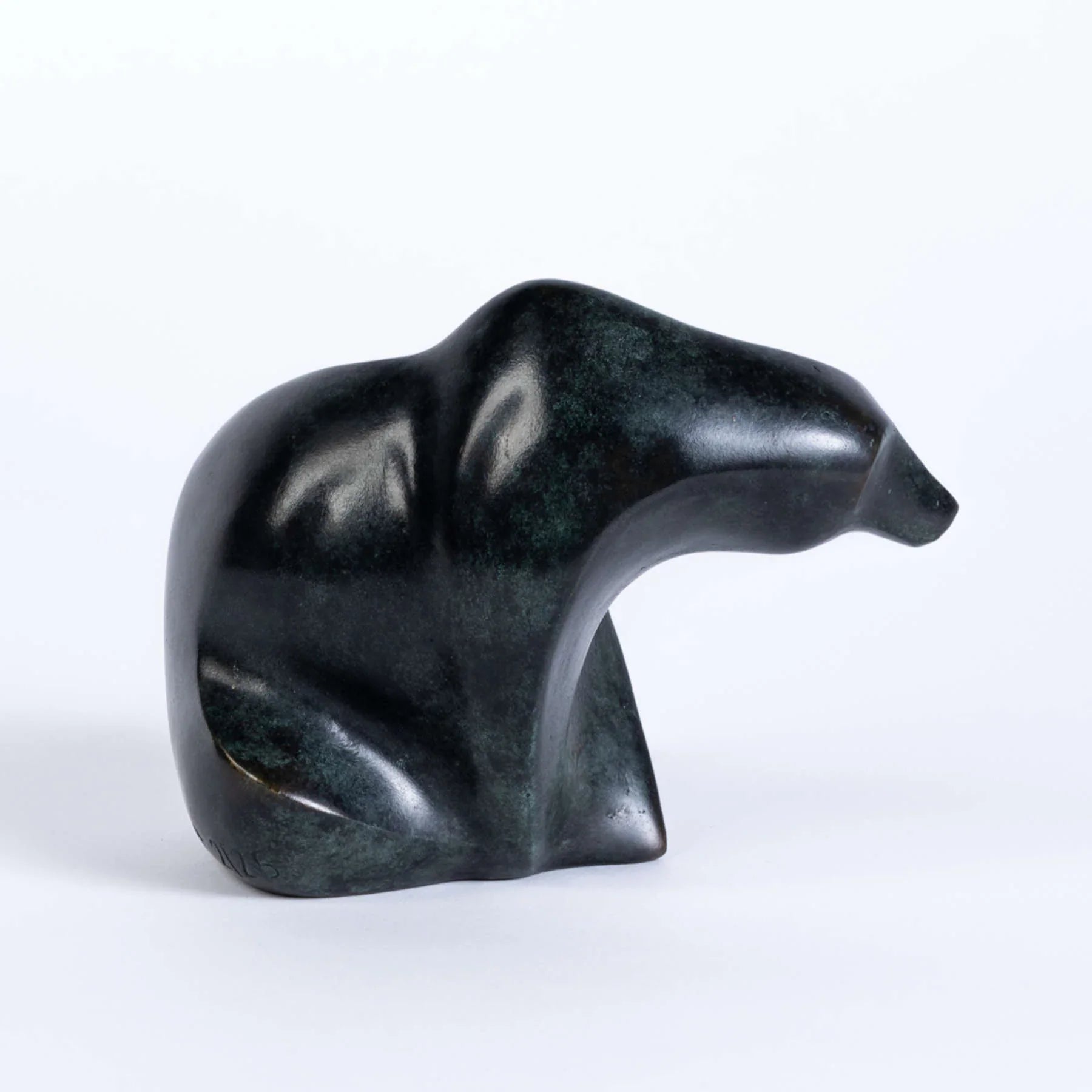 EISBÄR Bronze Sculpture - Contemporary Polar Bear Figures By Cordula Dobes