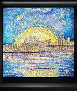 Early Morning Sunrise Acrylic Painting By Rawia Zantout