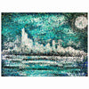 Echoes Beneath The Moon Acrylic Painting By Rawia Zantout