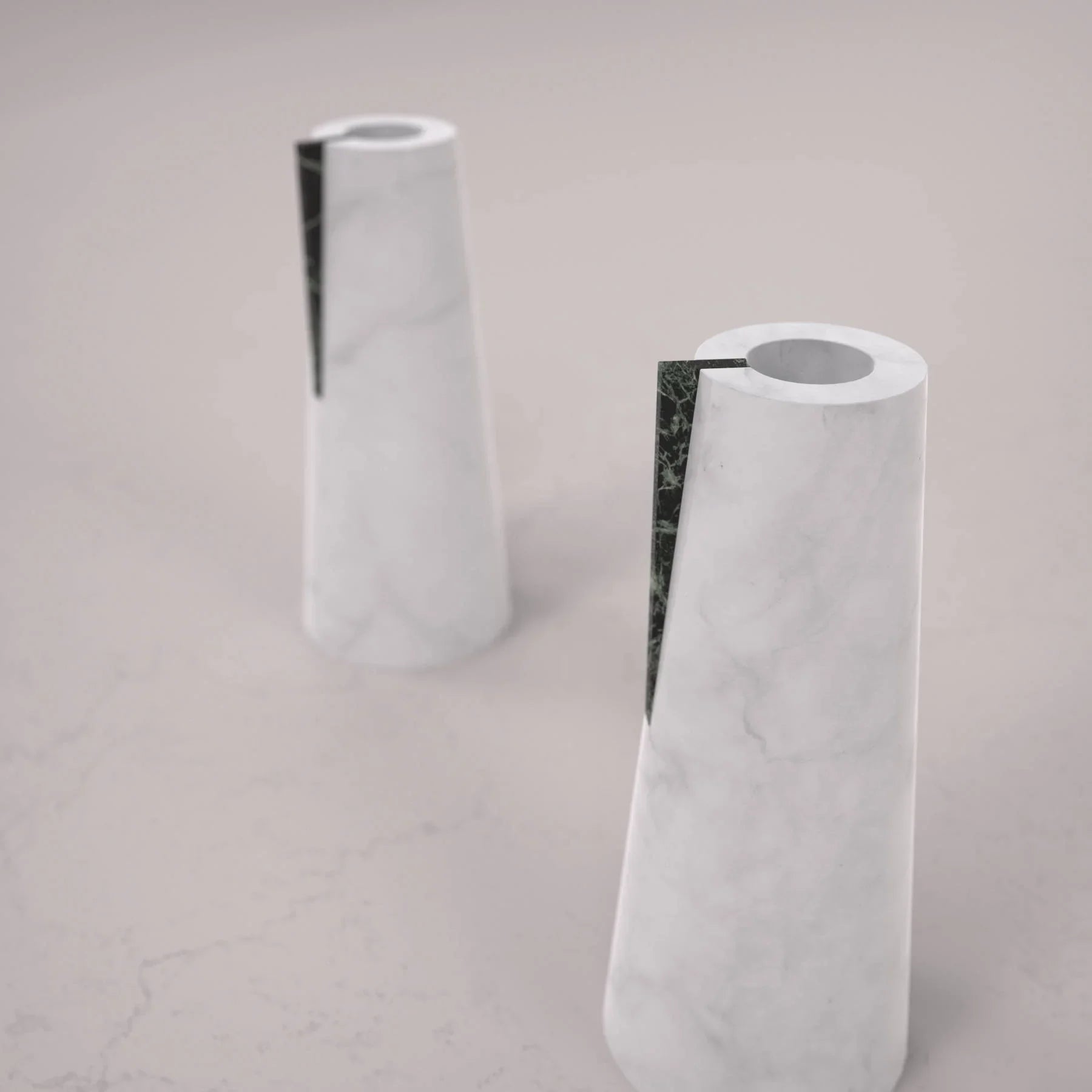 Carrara Marble Vase - Modern Italian Designer Furniture & Decor Dubai