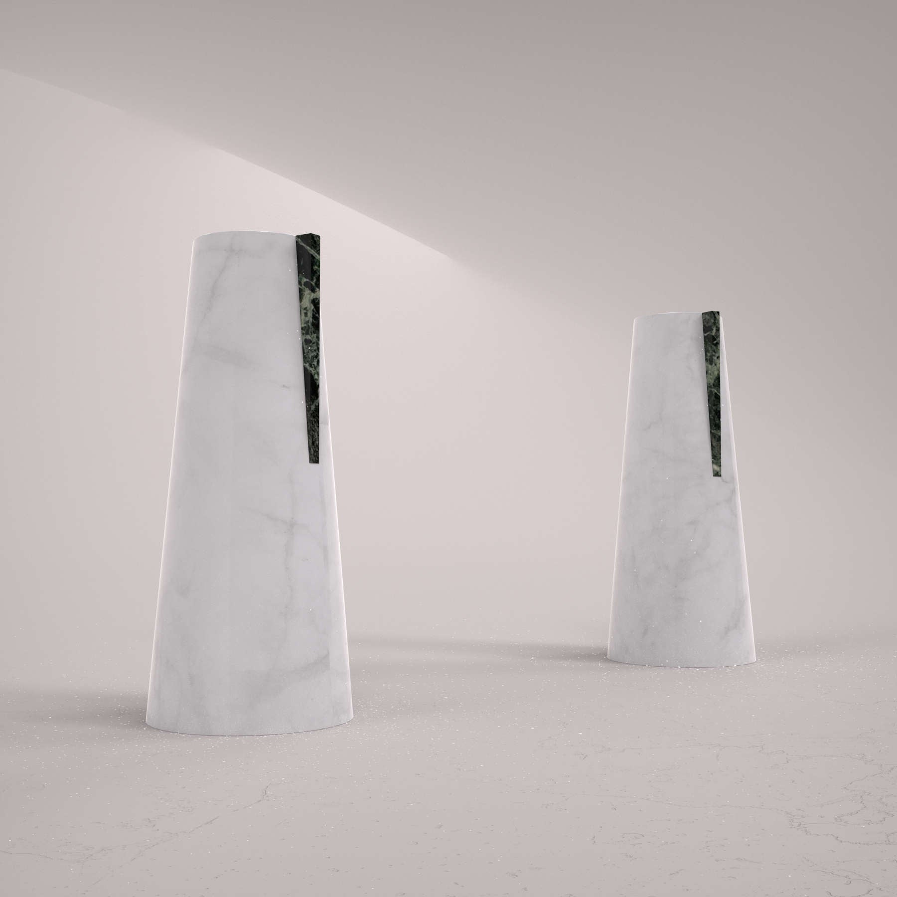 Carrara Marble Vase - Modern Italian Designer Furniture & Decor Dubai