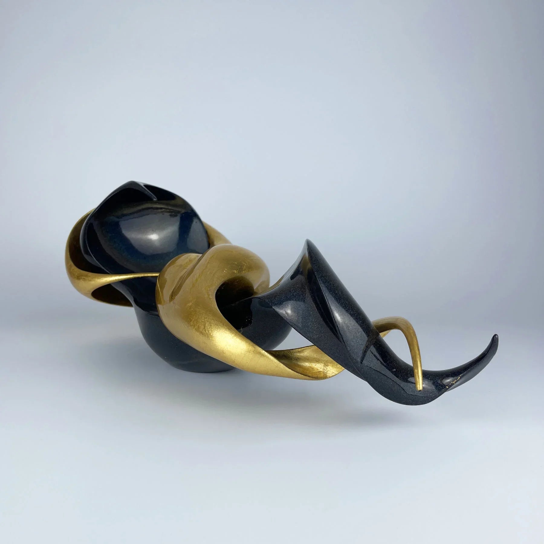 EMOTIONS Mixed Media Sculpture Anthrazitmetallic & Gold edition