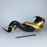 EMOTIONS Mixed Media Sculpture Anthrazitmetallic & Gold edition