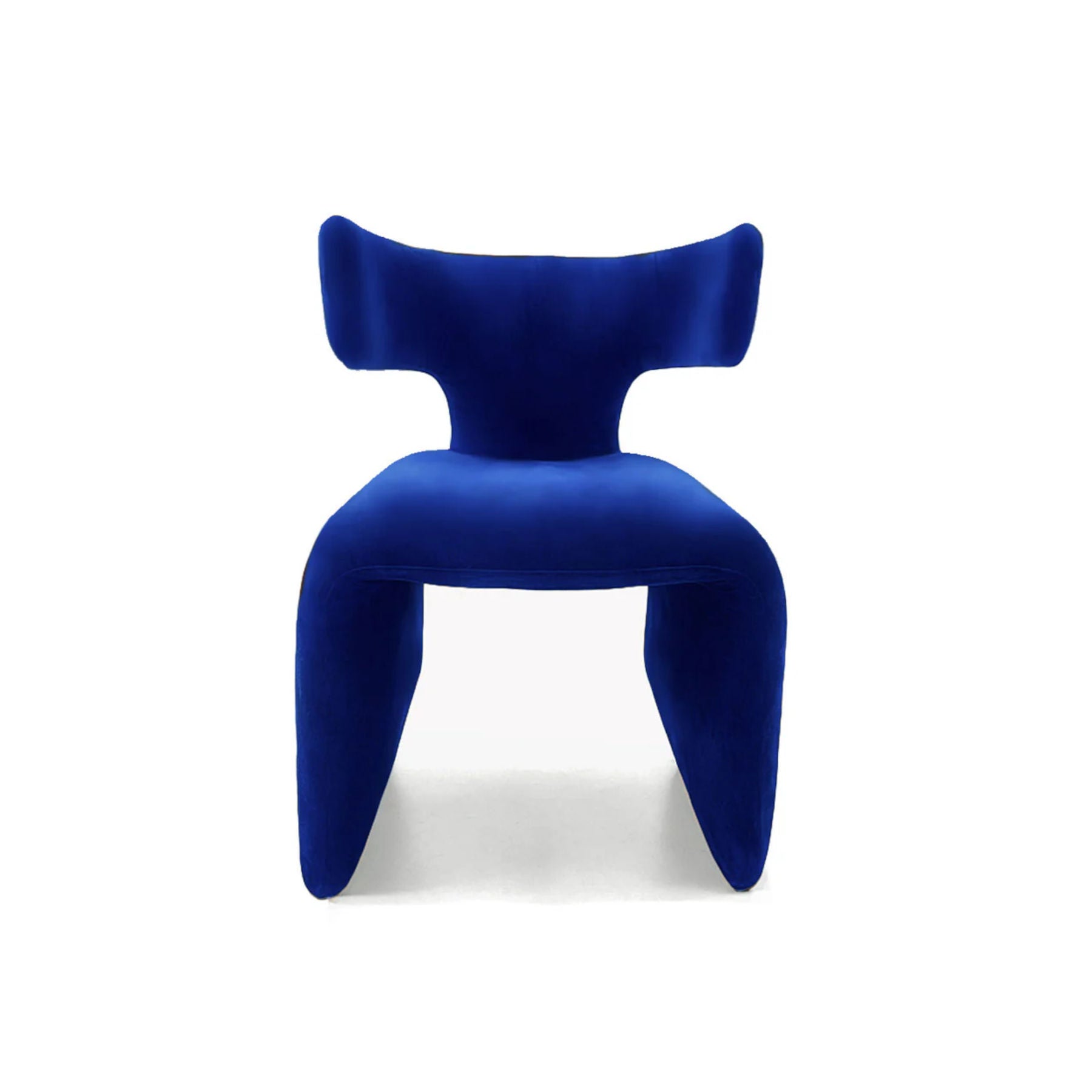 Blue Velvet Dining Chair, Contemporary Furniture Designs