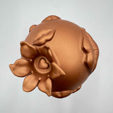 Matte Copper Pomegranate Sculpture, Resin Artworks By Petra Kaltenbach