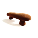 Brown Velvet Bench, Contemporary Designer Furniture