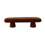 Brown Velvet Bench, Contemporary Designer Furniture